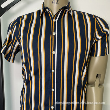 Stripe Mens cotton full casual shirt